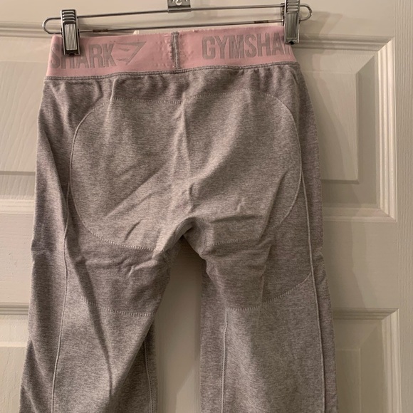 Pink Grey Gymshark Flex Workout Athletic Leggings Bootie - Picture 7 of 7